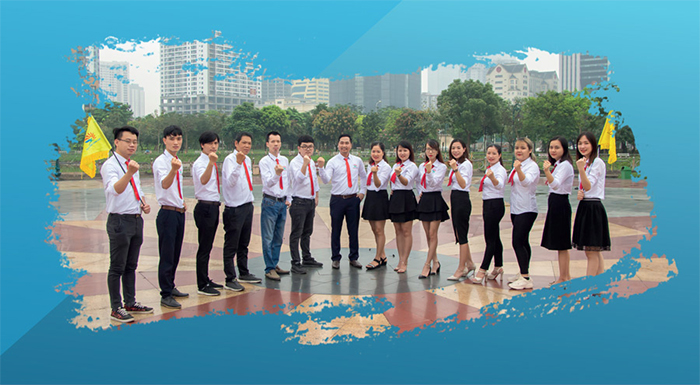 Đội ngũ nhân viên trẻ trung, năng động của Du lịch Khát Vọng Việt