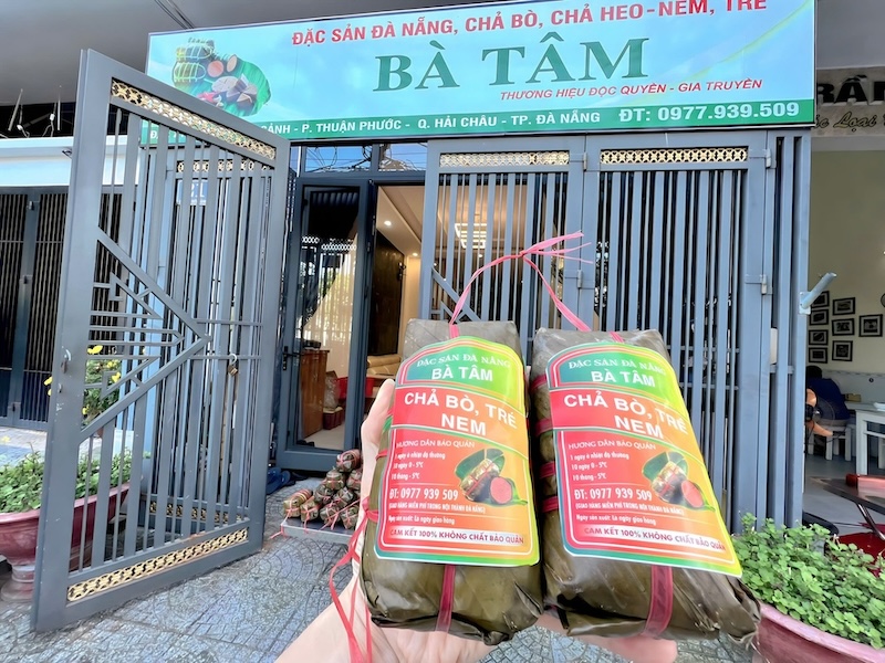 Bà Tâm địa chỉ bán chả bò Đà Nẵng tại Hồ Chí Minh ngon và nổi tiếng nhất